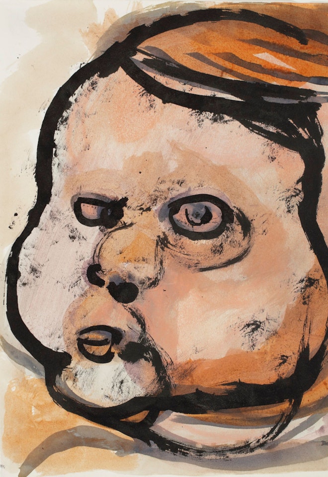 UNTITLED (CHILD'S HEAD) by Marlene Dumas