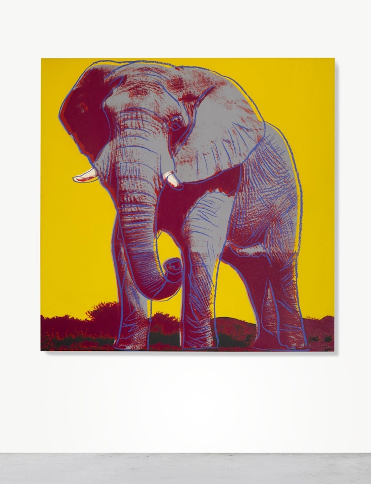 AFRICAN ELEPHANT by Andy Warhol