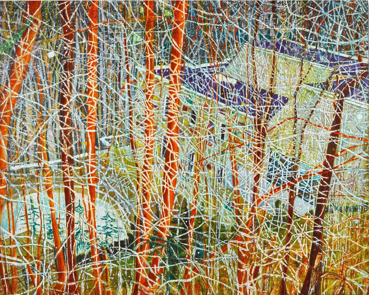 THE ARCHITECT'S HOME IN THE RAVINE by Peter Doig