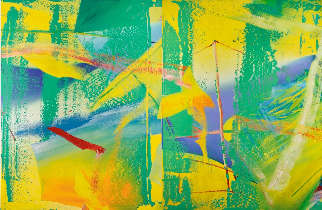 GELBGRÜN (YELLOW-GREEN) by Gerhard Richter