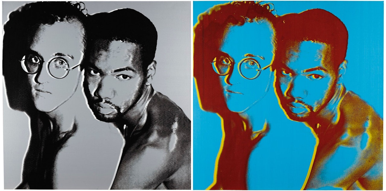 KEITH HARING AND JUAN DUBOSE by Andy Warhol