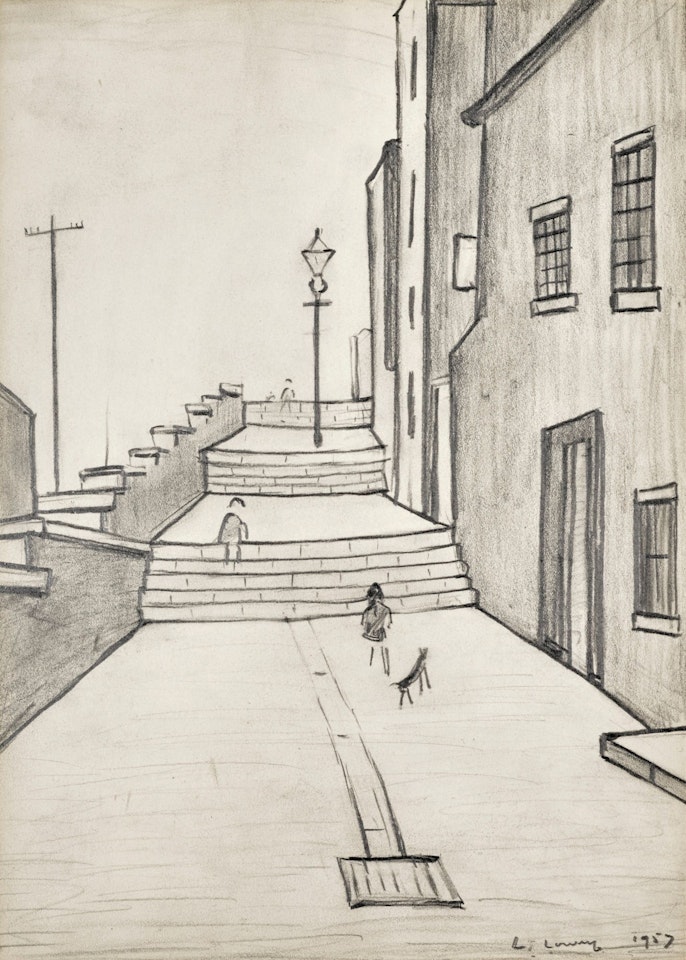 THE STEPS by Laurence Stephen Lowry