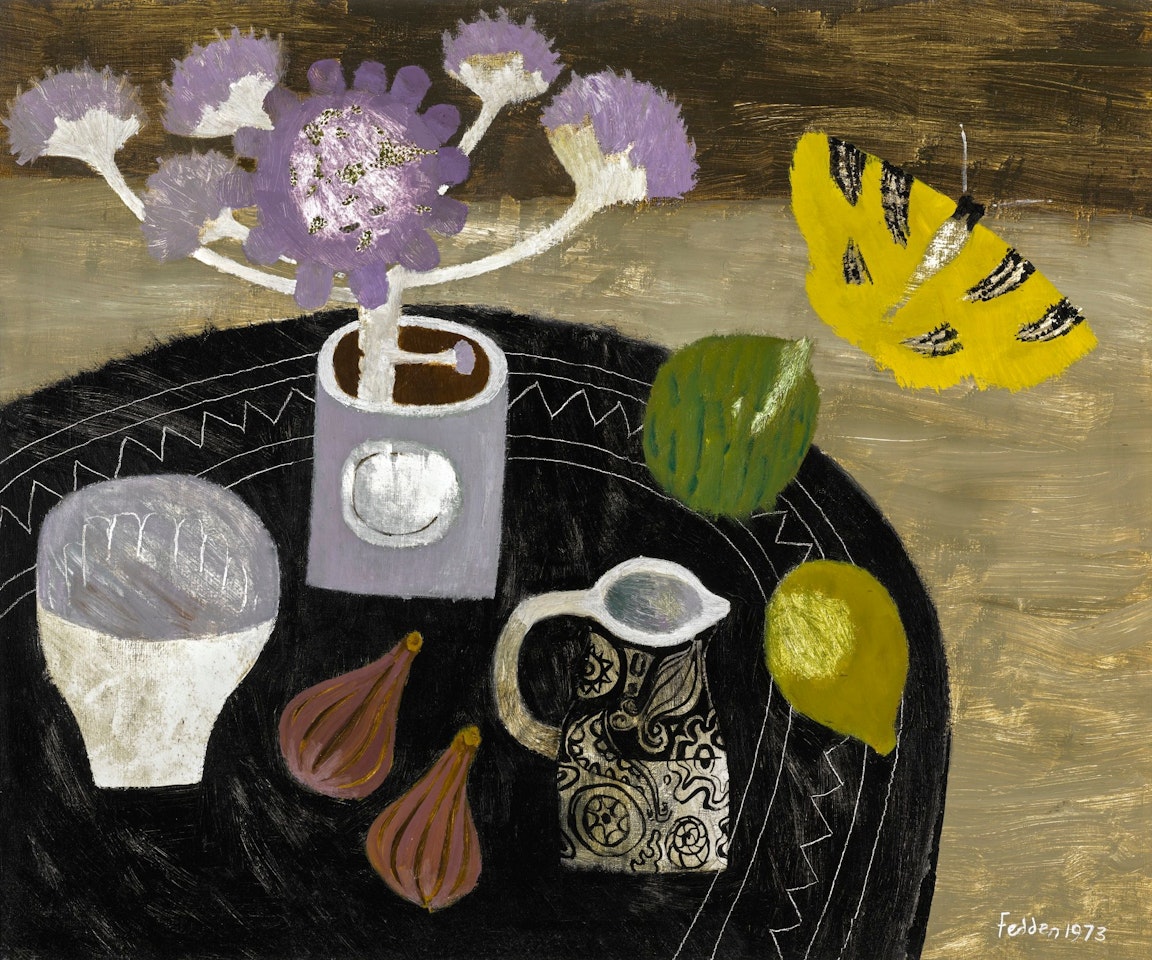 YELLOW BUTTERFLY by Mary Fedden