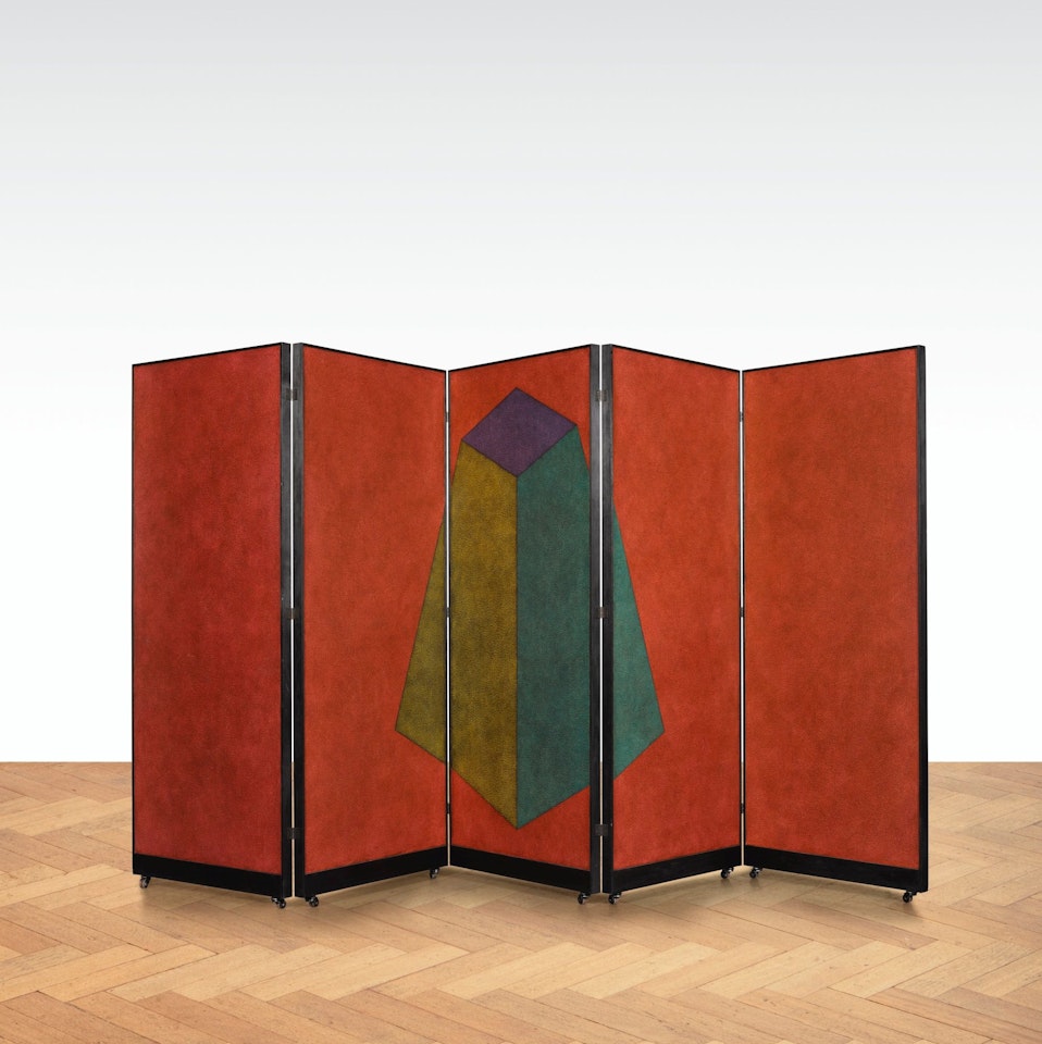 FOLDING SCREEN: FLAT TOP PYRAMID B-5 by Sol LeWitt