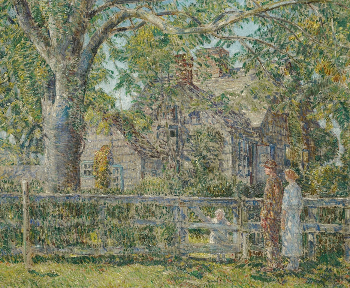 OLD MULFORD HOUSE, EAST HAMPTON by Childe Hassam