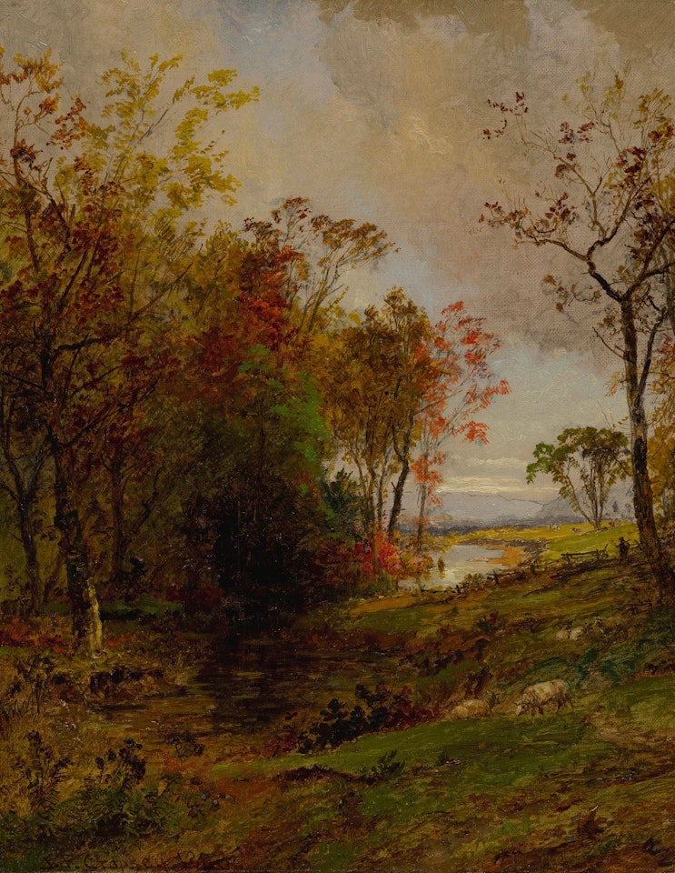 HUDSON VALLEY LANDSCAPE by Jasper Francis Cropsey