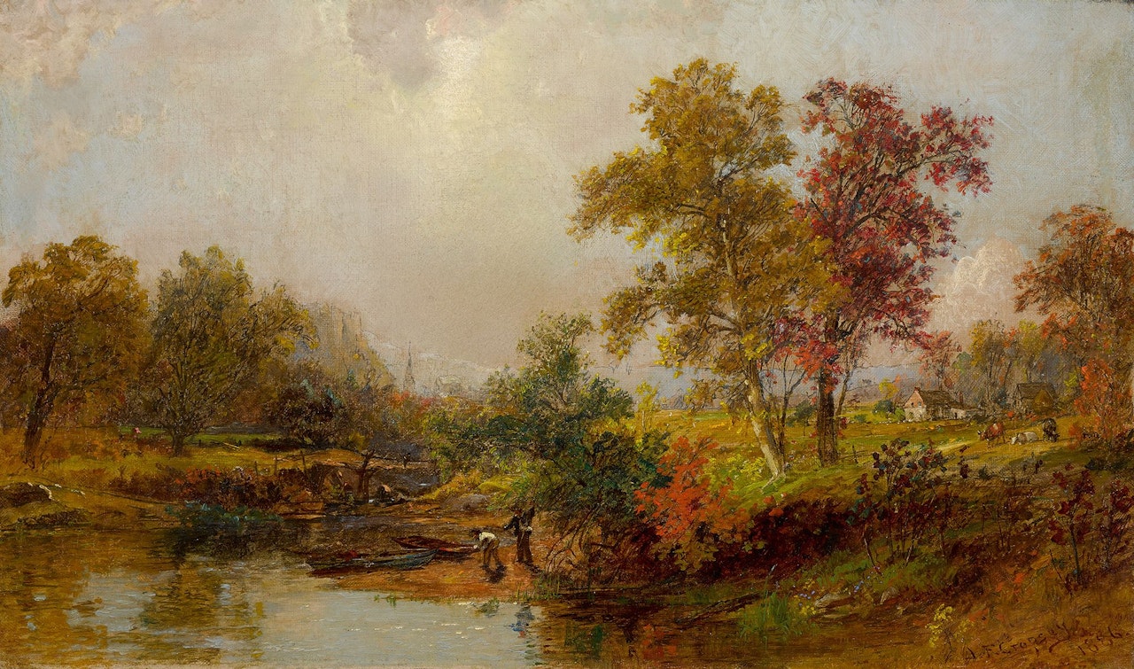 AN OCTOBER DAY by Jasper Francis Cropsey