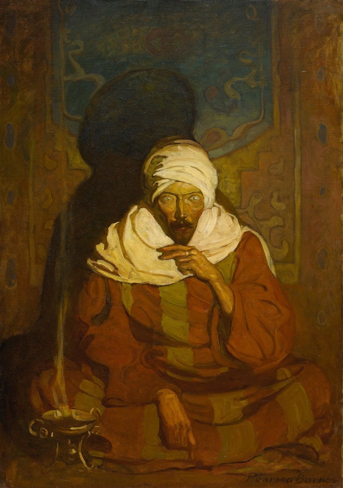 A HINDU MYSTIC (SEATED ARAB) by Newell Convers Wyeth