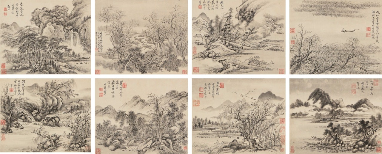 LANDSCAPES AFTER SONG AND YUAN MASTERS by Yun Shouping