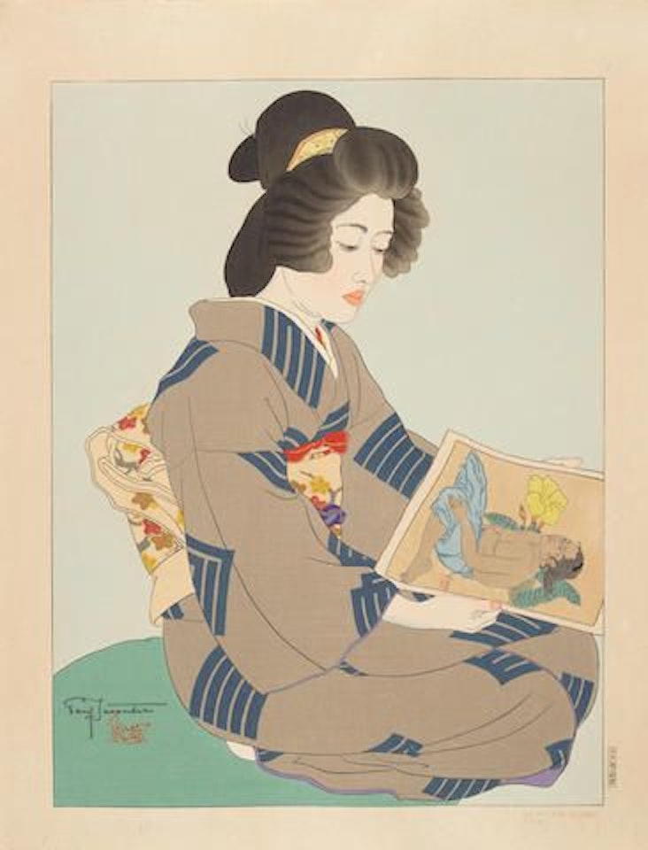 La Geisha Kiyoka Tokyo (The Geisha Kiyoka, Tokyo) by Paul Jacoulet