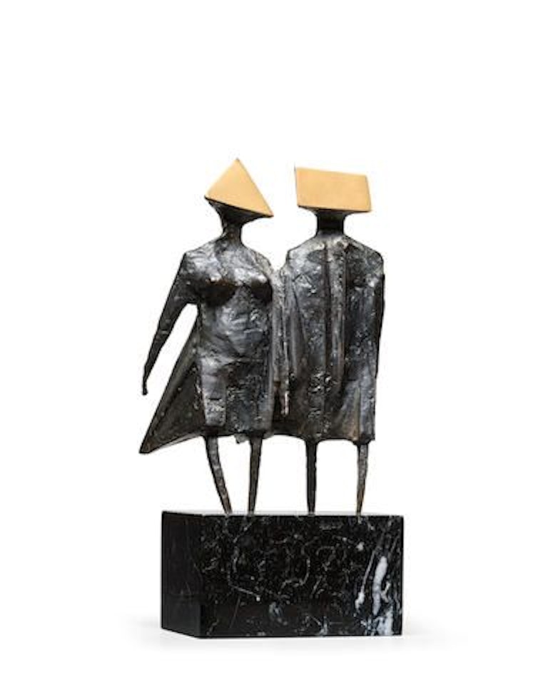 Maquette V Walking Couple by Lynn Chadwick