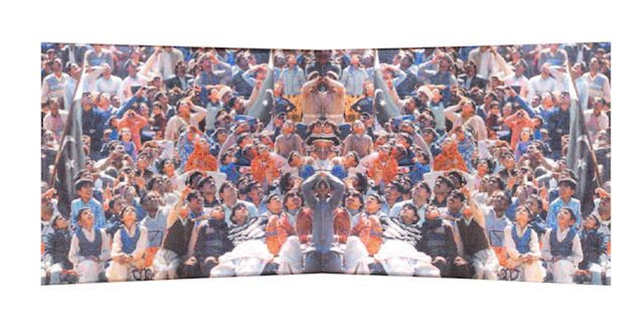 All Eyes Skywards During the Annual Parade by Rashid Rana