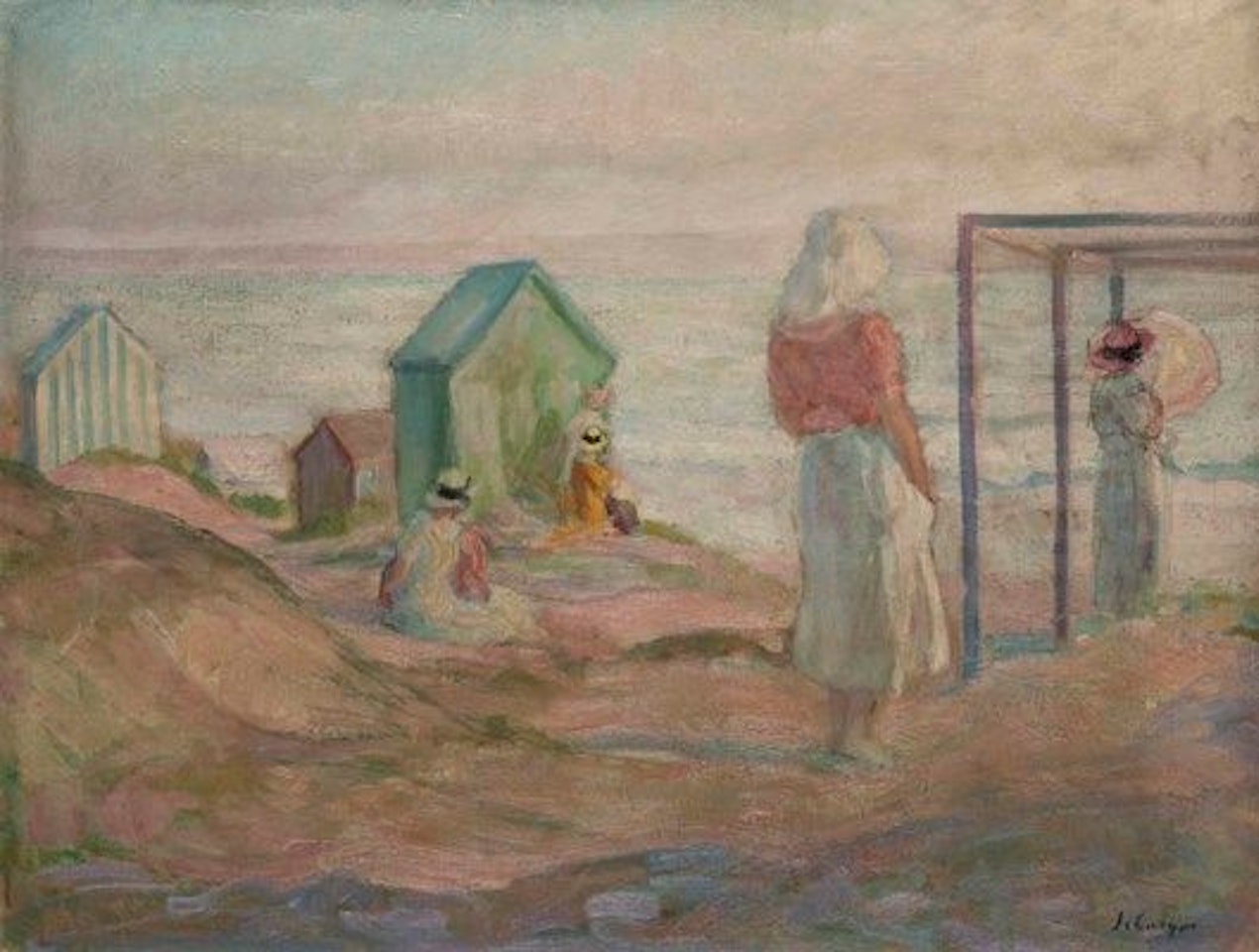 Saint-Jean-de-Monts, sur la plage by Henri Lebasque