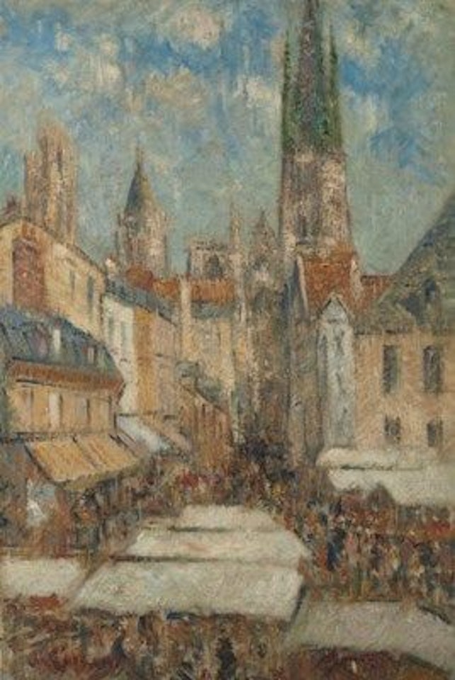 La rue de l'épicerie à Rouen by Gustave Loiseau