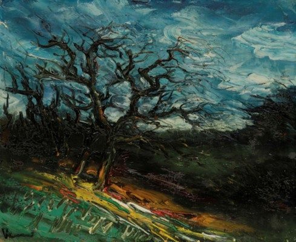 Les arbres dans la tourmente by Maurice de Vlaminck