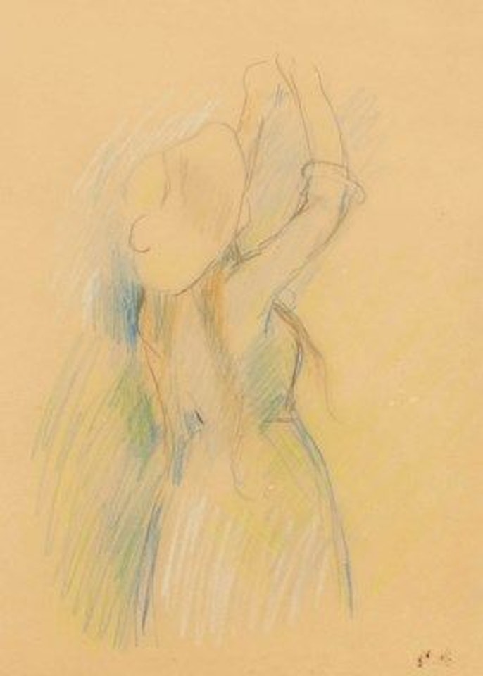 Étude pour "Le cerisier" by Berthe Morisot