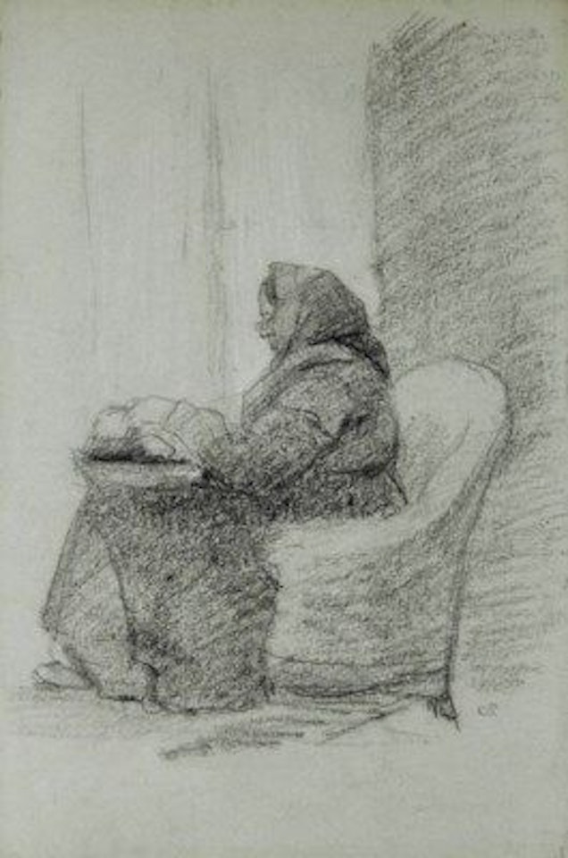 La mère de l'artiste (recto/verso) by Camille Pissarro