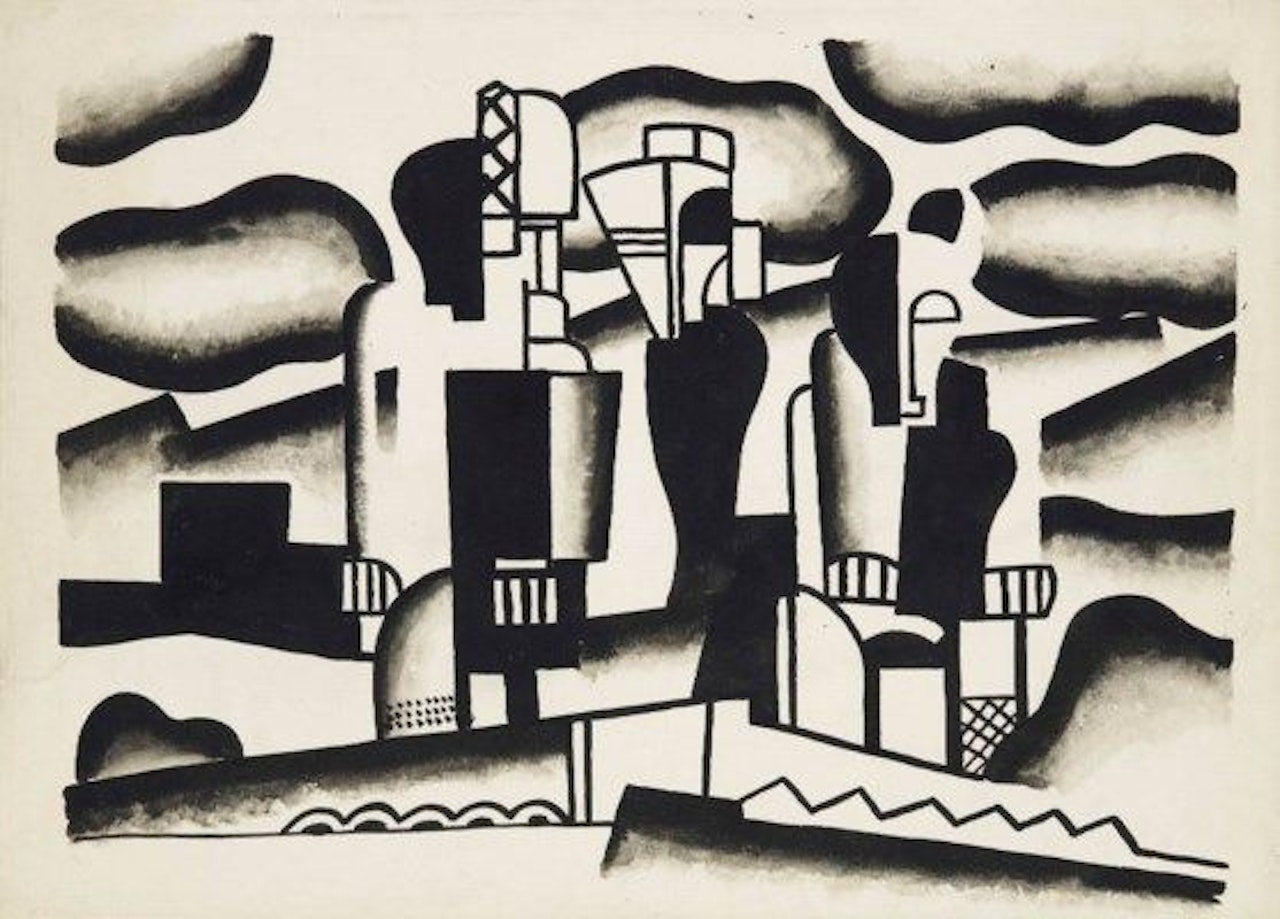 Étude pour le rideau de scène de " La Création du Monde" by Fernand Leger