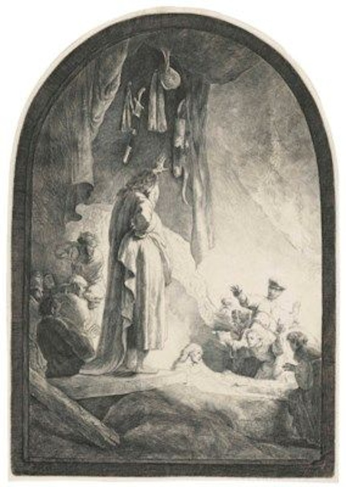 The Raising of Lazarus by Attributed to Rembrandt Harmensz van Rijn