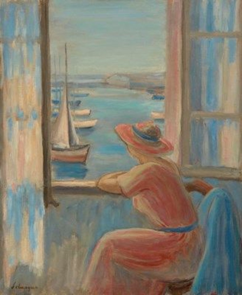 Femme devant la fenêtre à l'Île d'Yeu by Henri Lebasque
