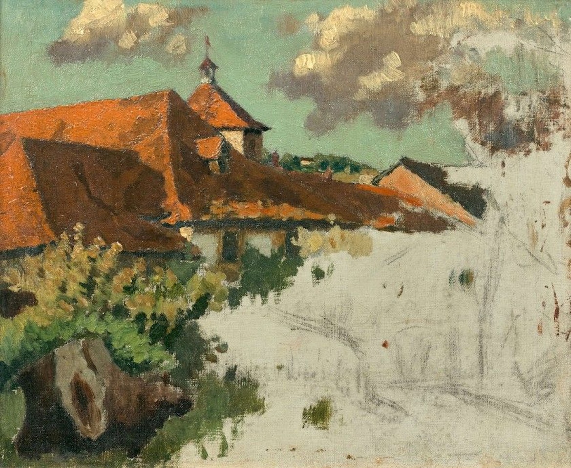 The roofs at Grand-Lemps by Pierre Bonnard