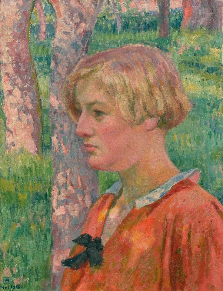 Portrait of Monique Schlumberger by Theo van Rysselberghe