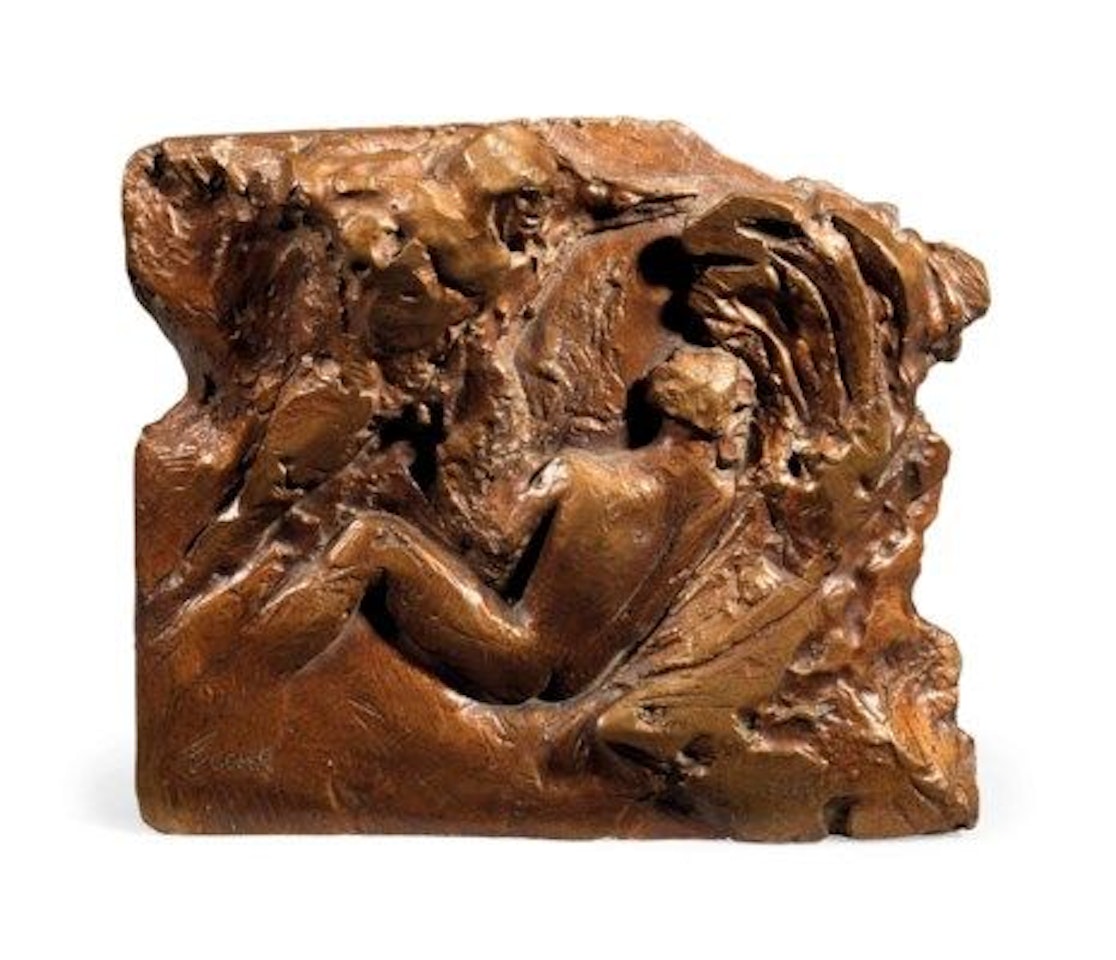 Maquette for Man and Eagle Relief by Elisabeth Frink