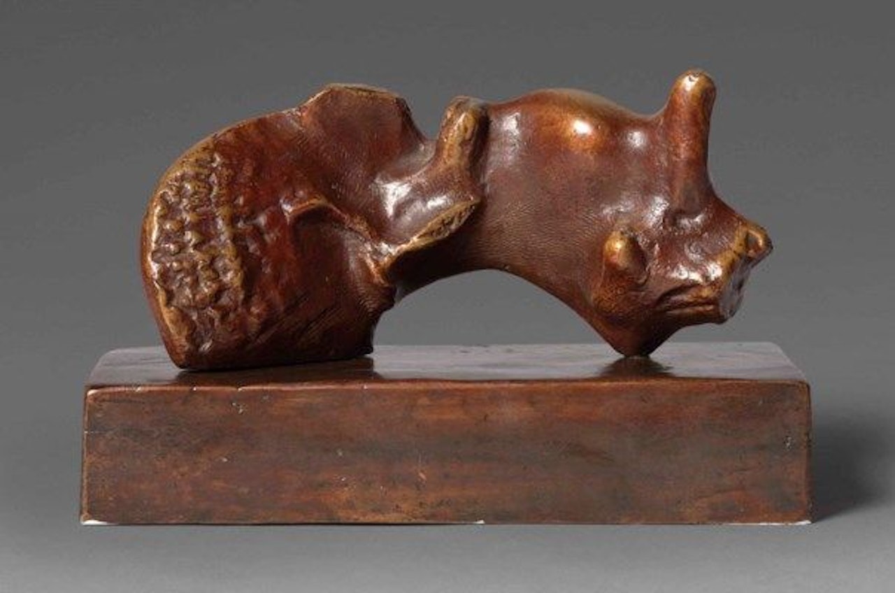 Reclining Girl: Shell Skirt by Henry Moore