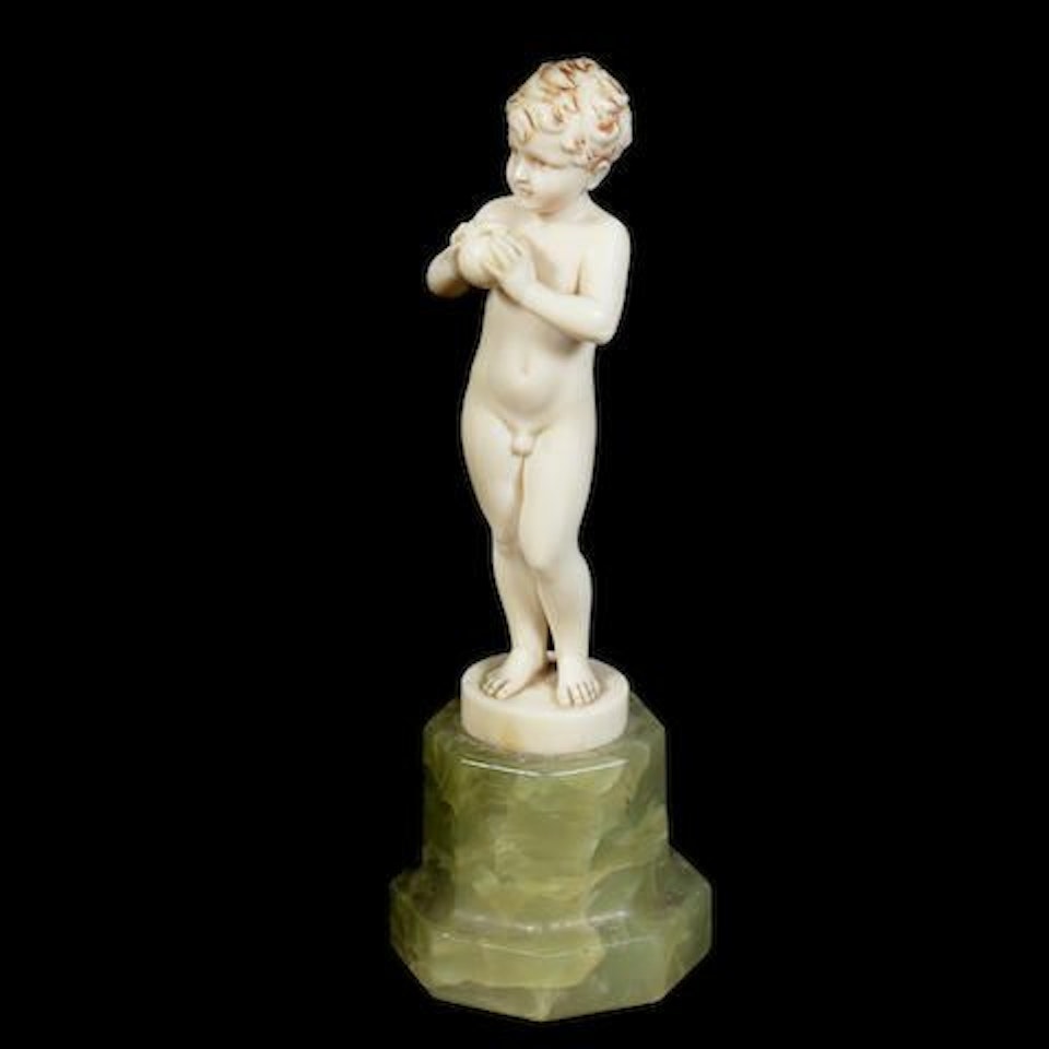 BOY WITH APPLE by Ferdinand Preiss