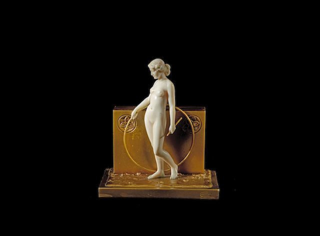 WOMAN WITH A HOOP by Ferdinand Preiss