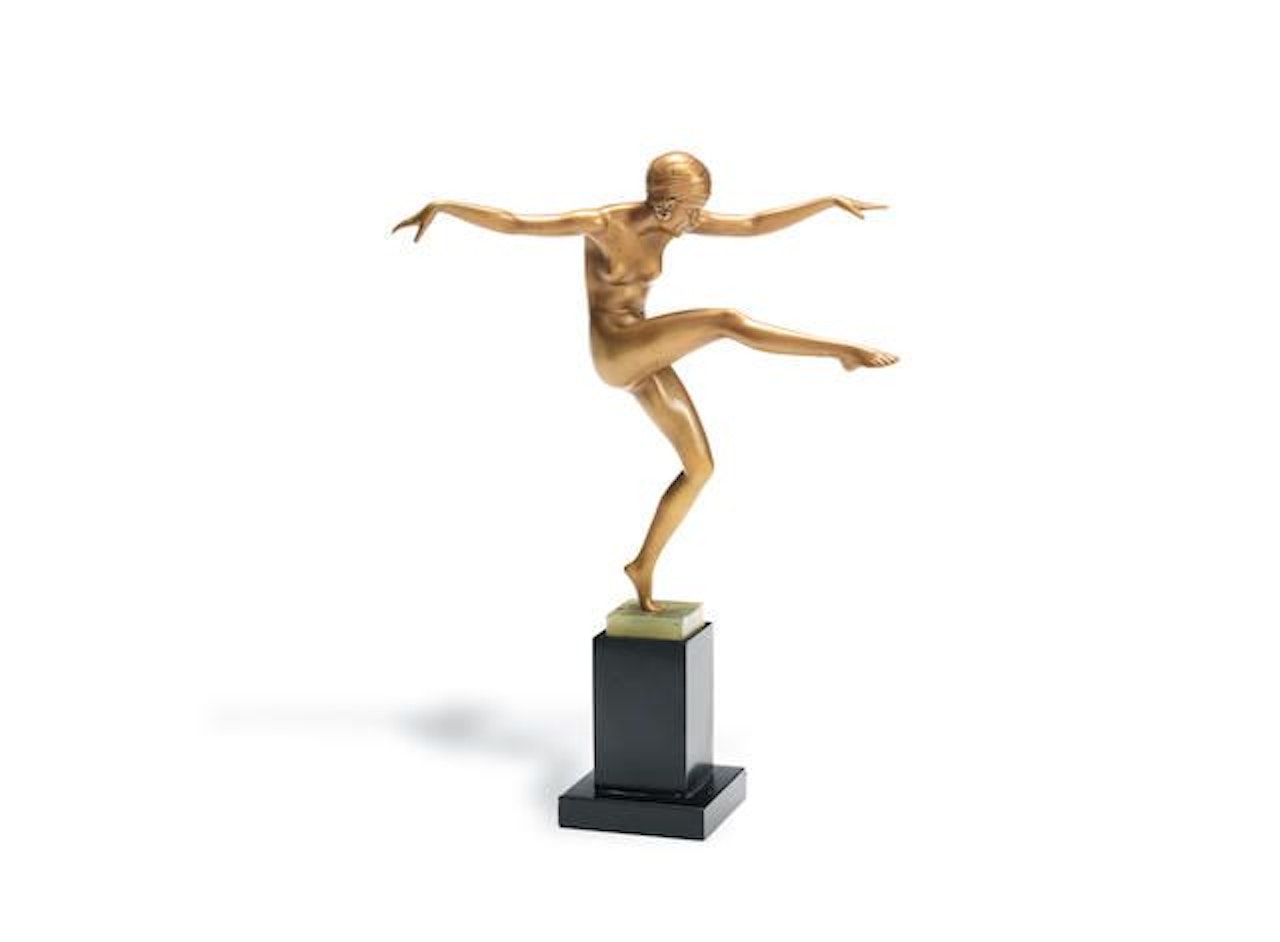 Study of a nude female dancer by Ferdinand Preiss