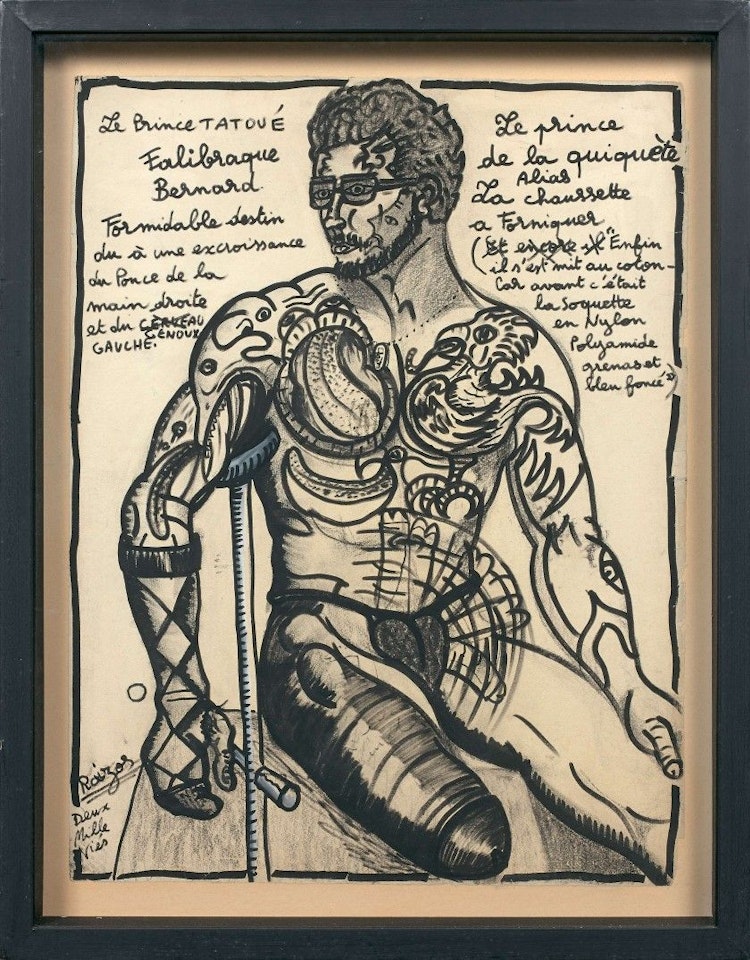 BERNARD FALIBRAQUE THE PRINCE TATUEE by Robert Combas