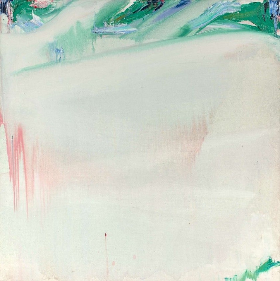 OCHER DE LOIRE PINK WITH GREEN TASKS by Olivier Debre