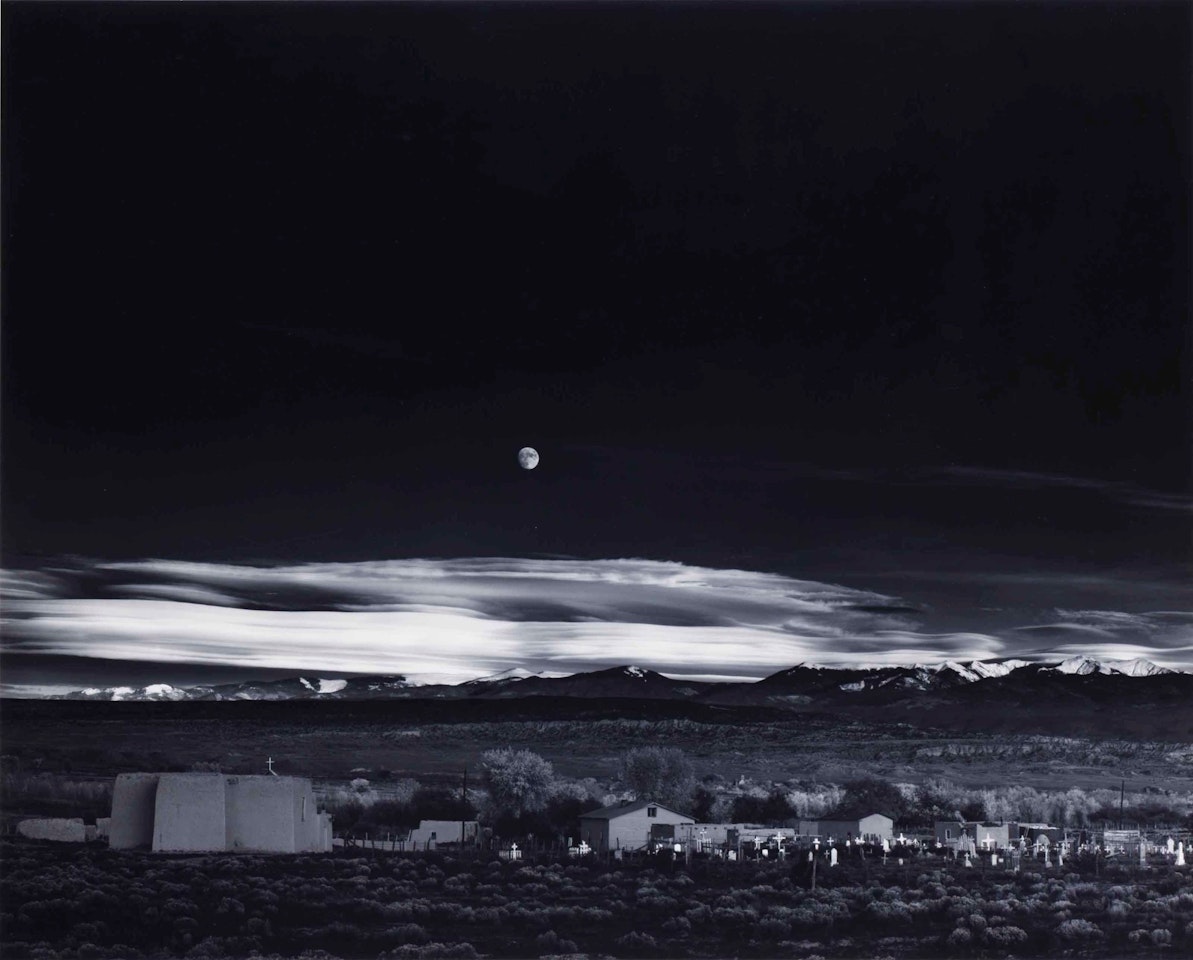 Moonrise, Hernandez, New Mexico by Ansel Adams