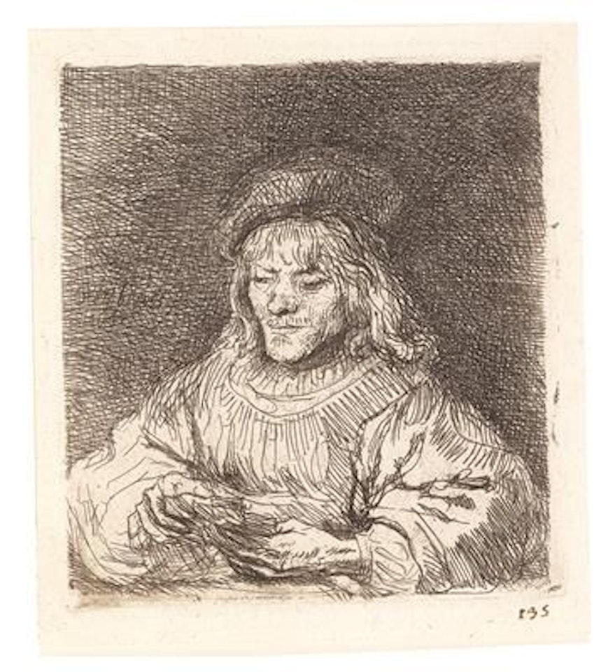 The Card Player by Attributed to Rembrandt Harmensz van Rijn