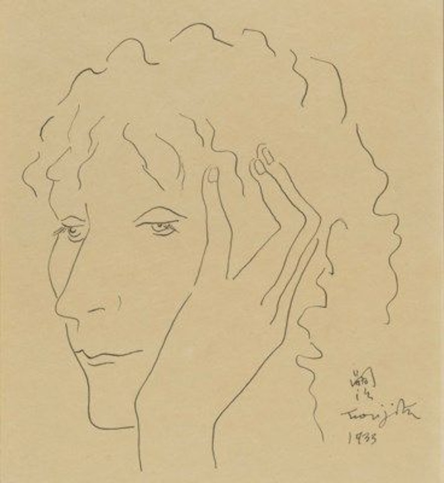 Portrait of a Woman by Leonard Tsuguharu Foujita