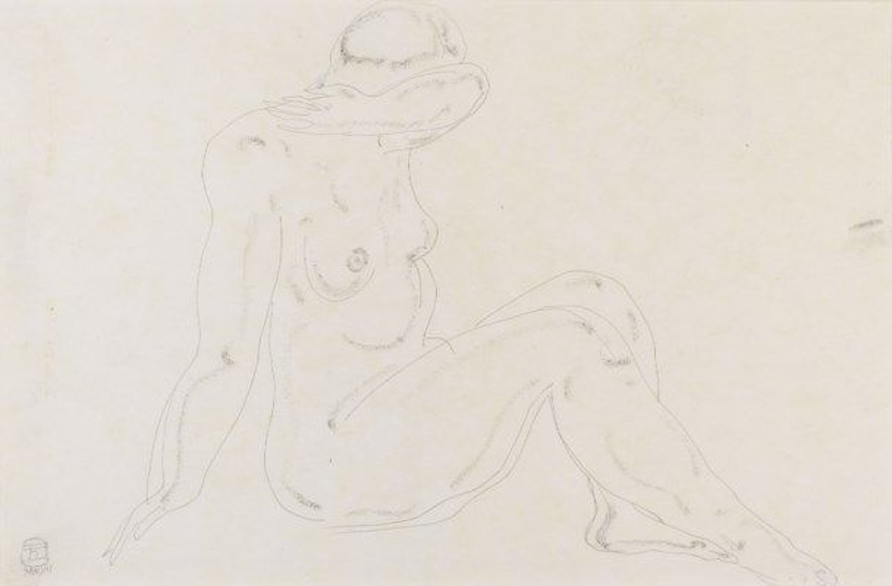 Sitting Nude by Sanyu