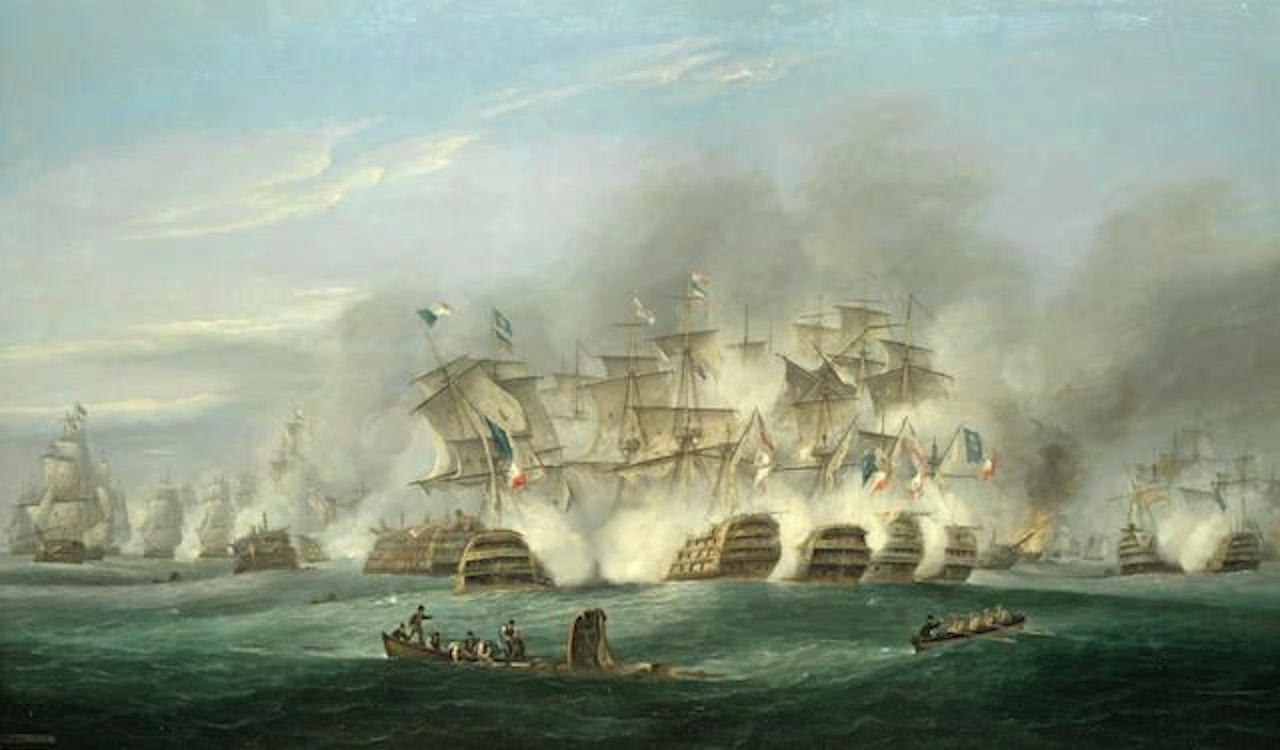 The Battle of Trafalgar by Thomas Luny