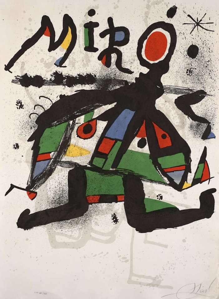 Poster for the exhibition Miró by Joan Miró