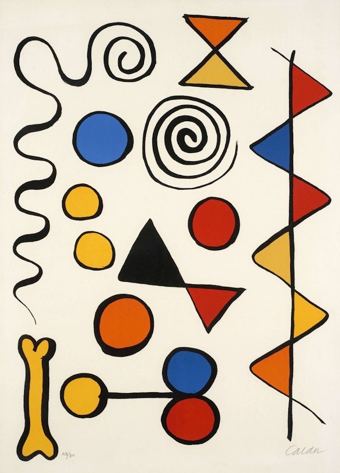 Bone and snake by Alexander Calder