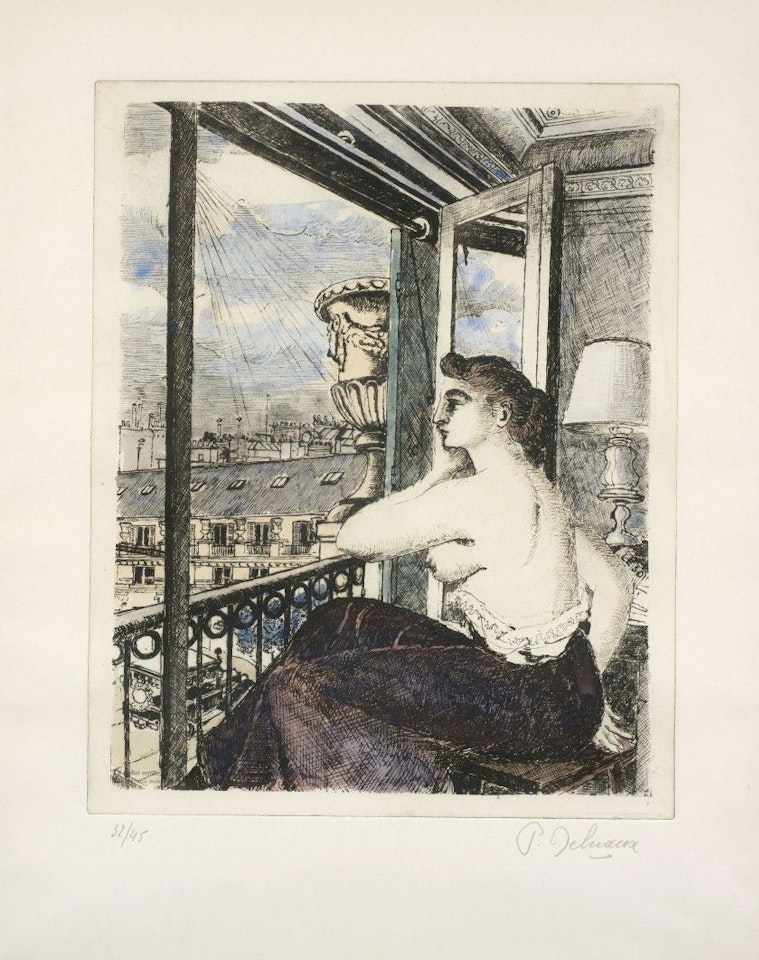 The country of mirrors (1 plate) by Paul Delvaux