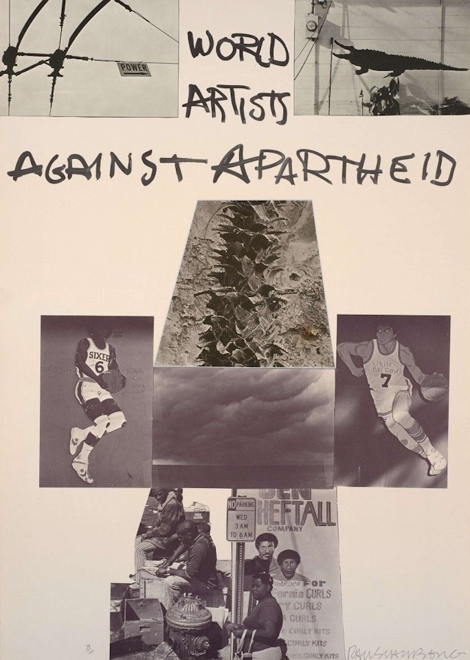 World artists against apartheid by Robert Rauschenberg