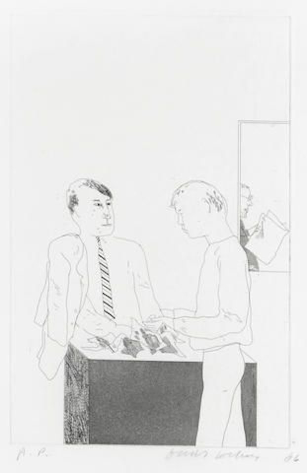 He enquired after the quality by David Hockney