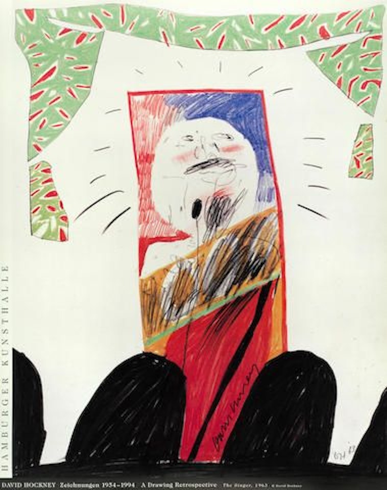 Hamburger Kunsthalle Exhibition Poster by David Hockney