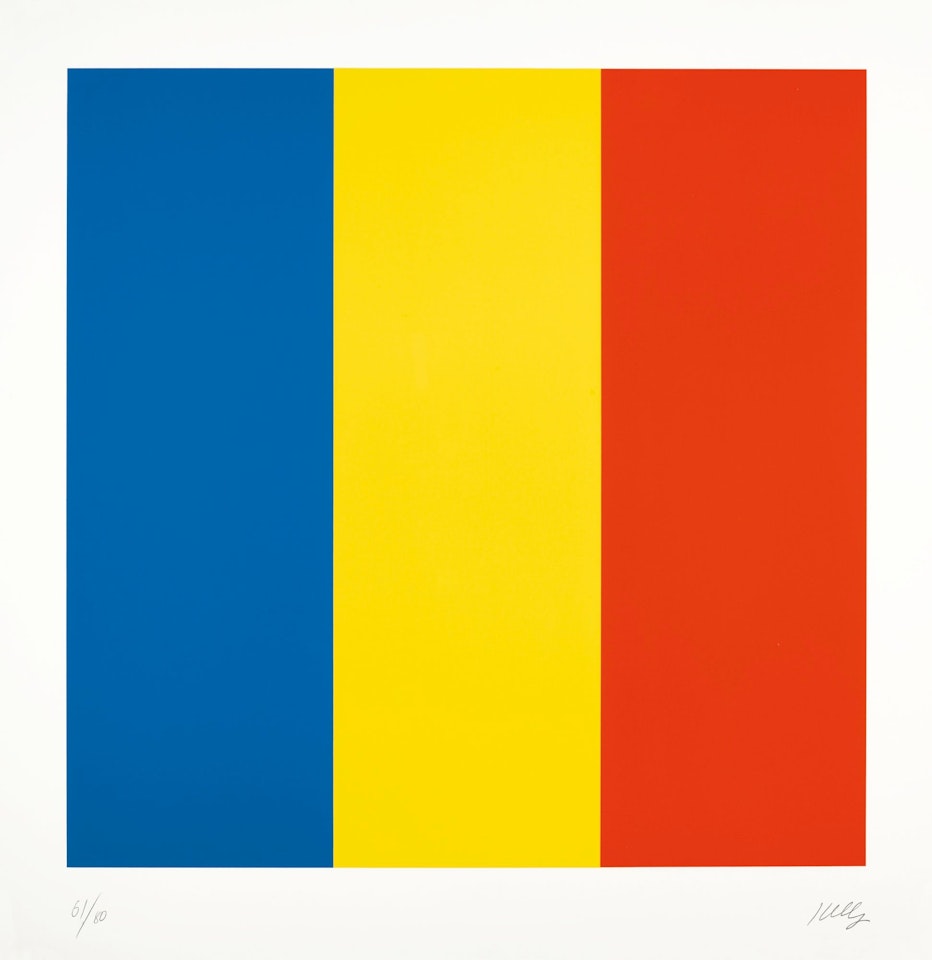 BLUE/ YELLOW/ RED by Ellsworth Kelly
