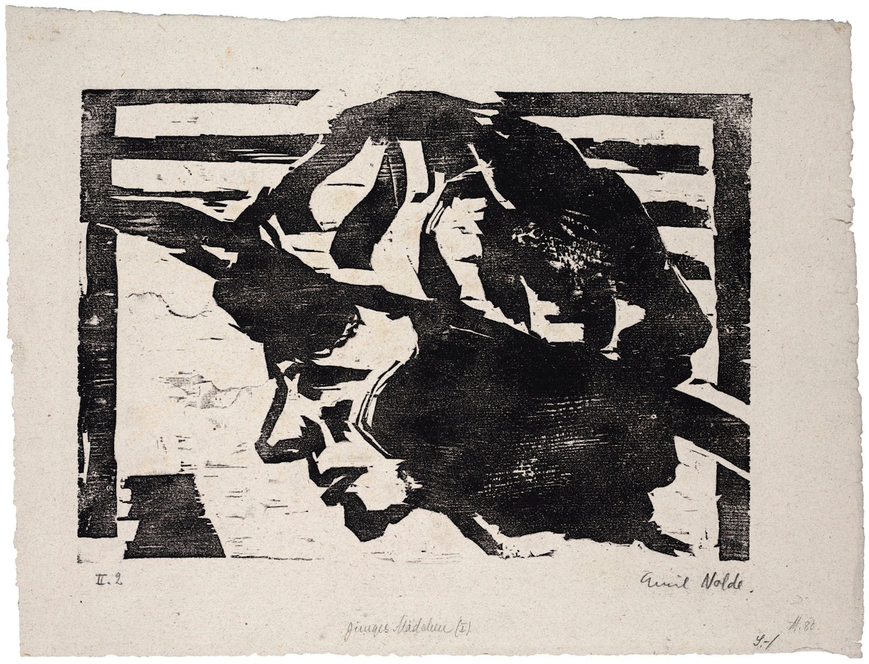 JUNGES MÄDCHEN I (SCH./M. H106) by Emil Nolde
