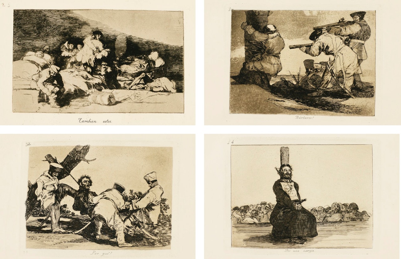 LOS DESASTRES DE LA GUERRA (D. 120-199; H. 121-200) by Francisco José de Goya
