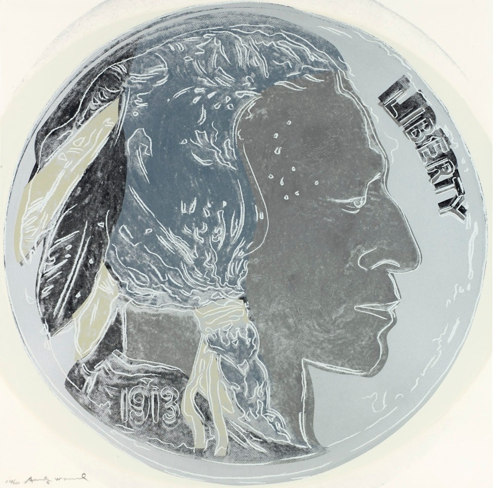 INDIAN HEAD NICKEL (F. & S. II.385) by Andy Warhol