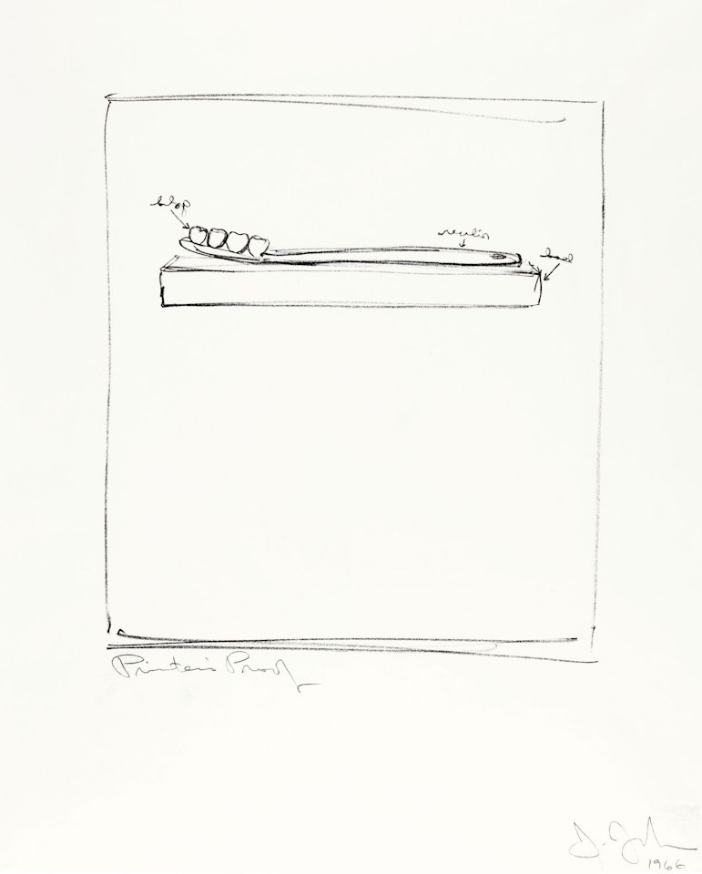 THE CRITIC SMILES (ULAE 25) by Jasper Johns