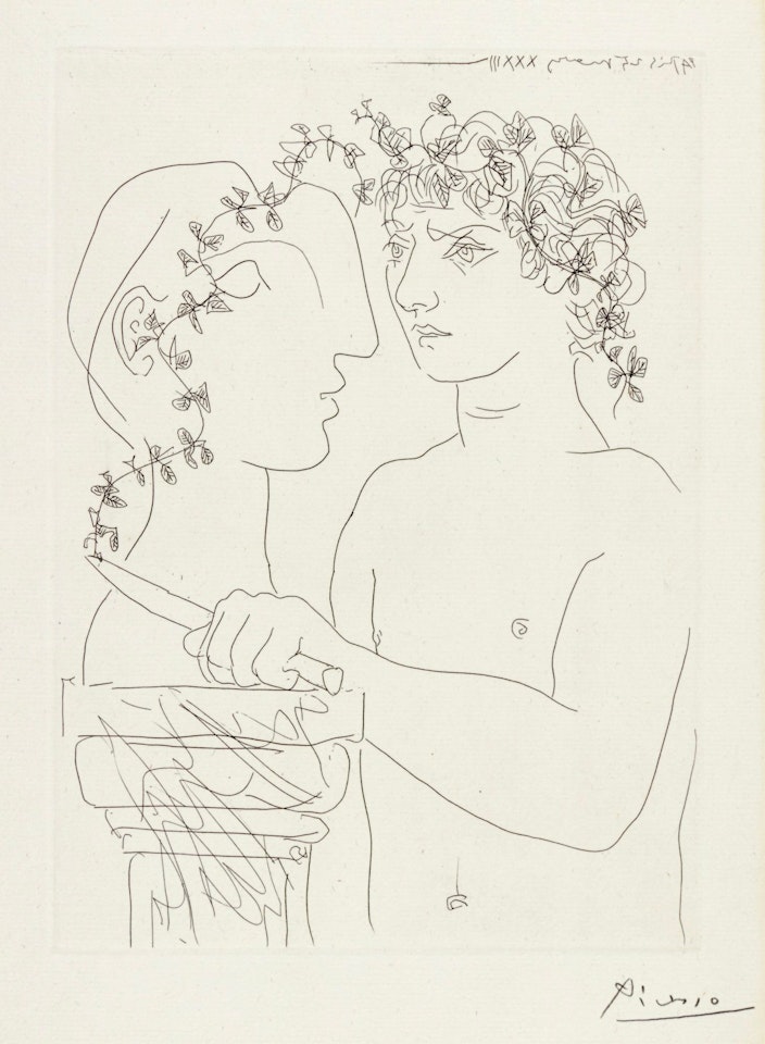 JEUNE SCULPTEUR AU TRAVAIL (B. 156; BA. 309) by Pablo Picasso